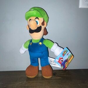 Super Mario Brothers Luigi Stuffed Plush Soft Toy 9 Inches Jakks Nintendo